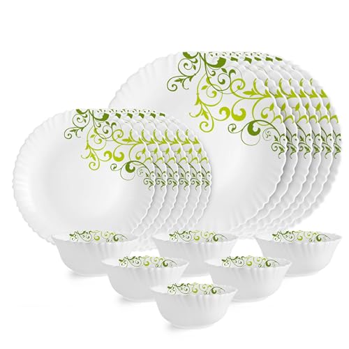 Image 1 of Default Title for the product Cello Opalware Dazzle Series Oleander 18-Piece Dinner Set