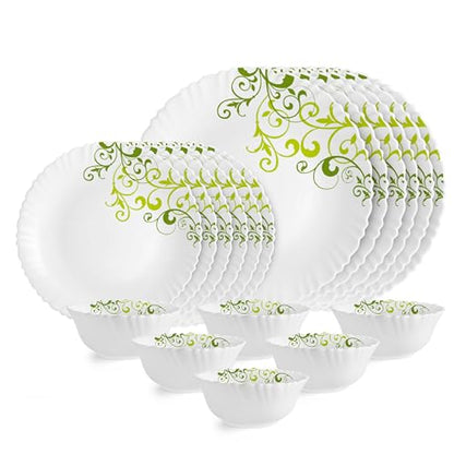 Image 1 of Default Title for the product Cello Opalware Dazzle Series Oleander 18-Piece Dinner Set