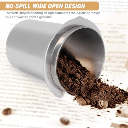 Image 6 of Supvox Coffee Ground Dosing Funnel Cup 51mm Wide Opening SUS Powder Cup