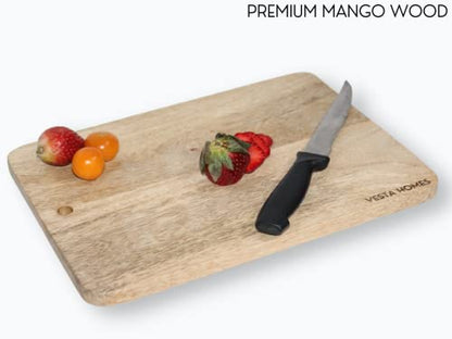 Image 4 of Vesta Homes Wooden Chopping Board/Cutting Board/Serving Board 28 x 20 x 1.5 cm