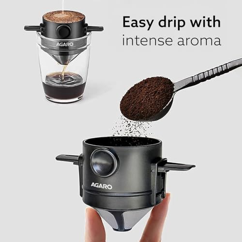 Image 4 of AGARO Pour Over Coffee Maker with Double Mesh Filter
