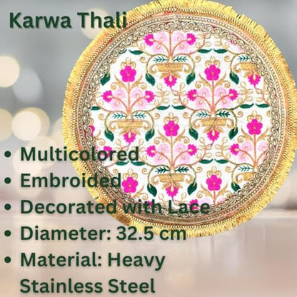 Image 4 of Artonezt Handcrafted Decorative Karwachauth Thali Set