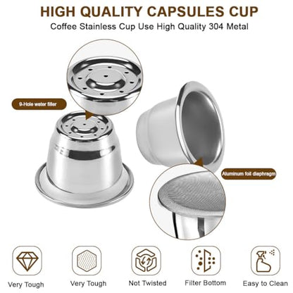 Image 6 of Supvox Reusable Stainless Steel Coffee Pods Pack of 2