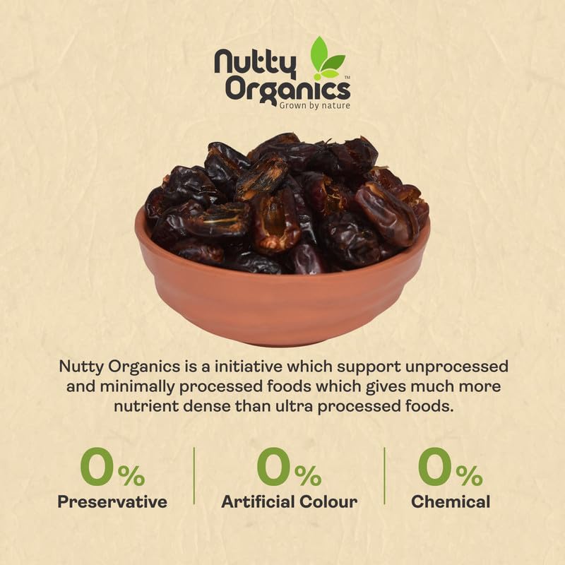 Image 4 of NUTTY ORGANICS Seedless Omani Dates 500 gm