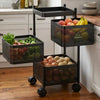 Image 1 of Default Title for the product HomeWiz Square Kitchen Rack 3-Layer