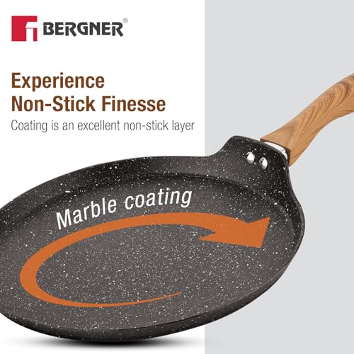Image 2 of BERGNER Ivory Black Granite Non-Stick 28cm Dosa Tawa