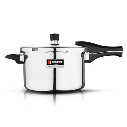 Image 2 of 3.5 Litres for the product BERGNER Argent Elements Triply Stainless Steel Pressure Cooker