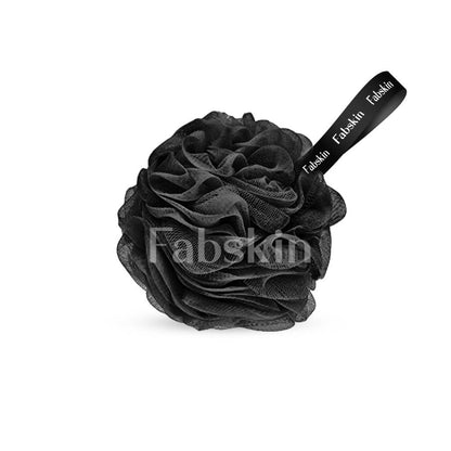 Image 2 of Fabskin Luxury Bathing Round Loofah Bath Sponge - Black