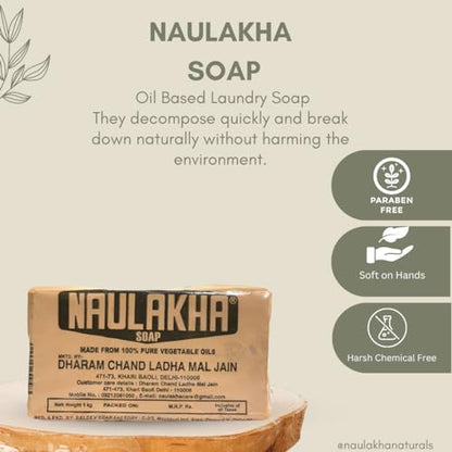 Image 2 of Naulakha Soap Bar 1 Kg With Herbal Hair Shampoo 300 Ml|Laundry Soap|Natural Ingredients|Sulfate & Paraben Free|Harsh Chemical Free