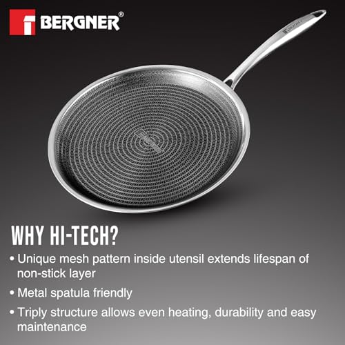 Image 7 of BERGNER Hi-Tech Giro Triply Stainless Steel Dosa Tawa