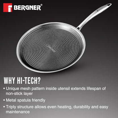Image 7 of BERGNER Hi-Tech Giro Triply Stainless Steel Dosa Tawa