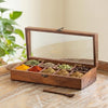 Image 1 of Default Title for the product ExclusiveLane Spice Keeper Wooden Spice Box with Spoon 130 & 80 Gm