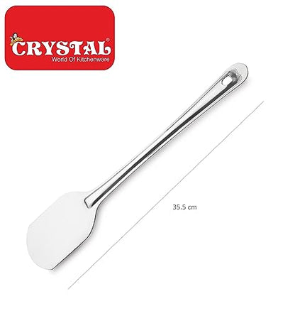Image 2 of Crystal Large Stainless Steel Spatula, Silver