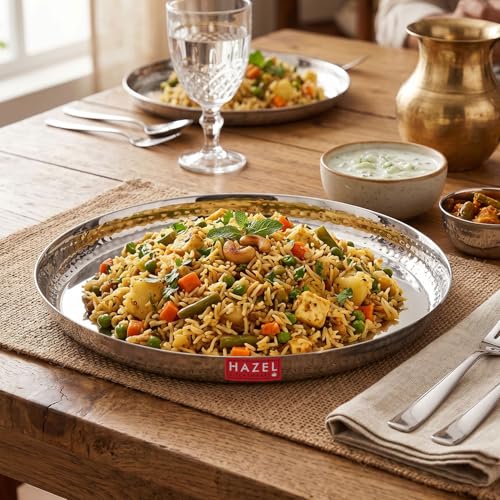 Image 5 of HAZEL Stainless Steel Dinner Plate 30.2cm