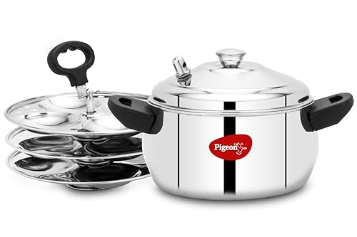 Image 8 of Pigeon Stainless Steel Idly Maker 4 Plates Compatible with Induction and Gas Stove