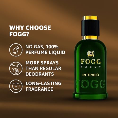 Image 3 of Fogg Scent Intensio Perfume for Men, Long-Lasting, Fresh & Powerful Fragrance, Eau De Parfum