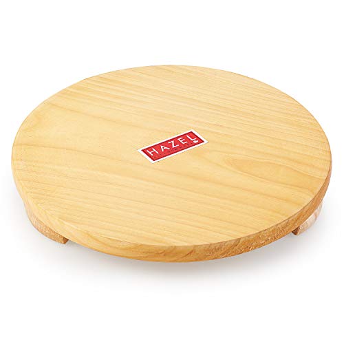 Image 3 of HAZEL Wooden Polpat Roti Roller Combo, Wood, Brown, Set of 2