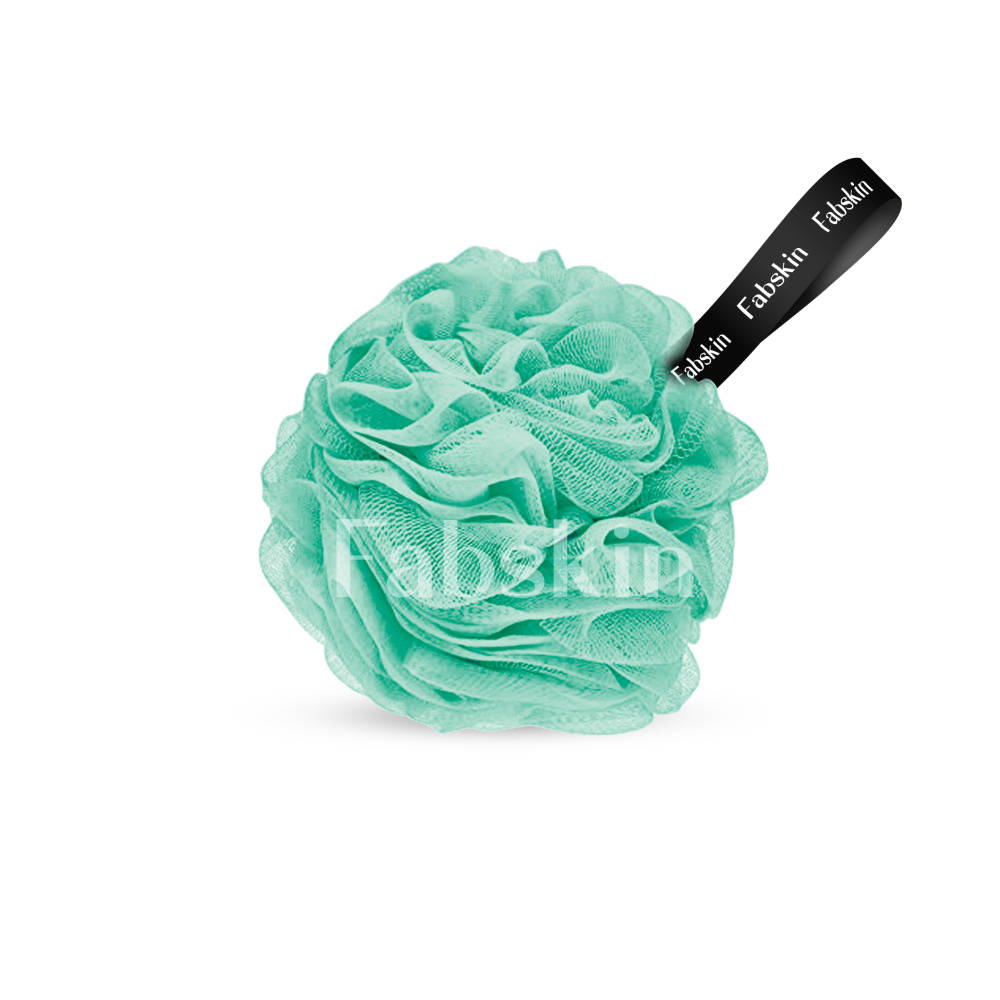 Image 2 of Fabskin Luxury Bathing Round Loofah Bath Sponge - Green