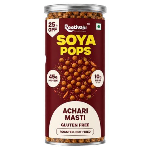 Image 4 of Achari Masti / 120 g (Pack of 1) for the product ROOTIVAFIT Soya Pops