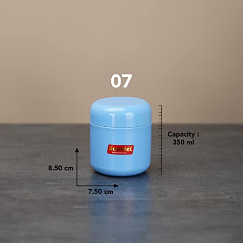 Image 7 of Sumeet Stainless Steel Multi Color Small Canisters/Jars/Storage Containers