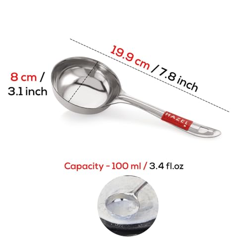 Image 4 of HAZEL Stainless Steel Round Ladle Spoon 8 cm Dia