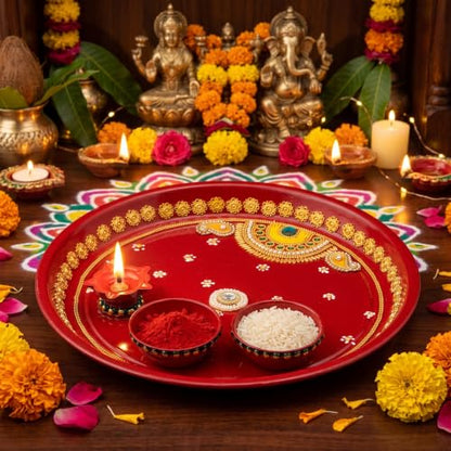 Image 14 of JH Gallery Pooja Thali Set