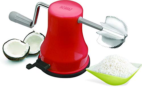 Image 1 of Default Title for the product GANESH Coconut Scraper with Vacuum Base, Coconut Crusher Manual Hand Roller, Coconut Chopper for Kitchen, 1 Count