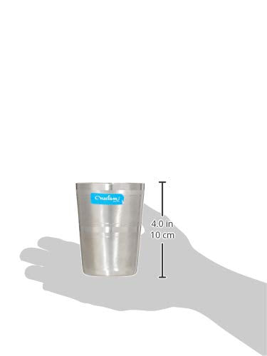Image 3 of neelam Stainless Steel Diamond Glass Set of 12 400 ml