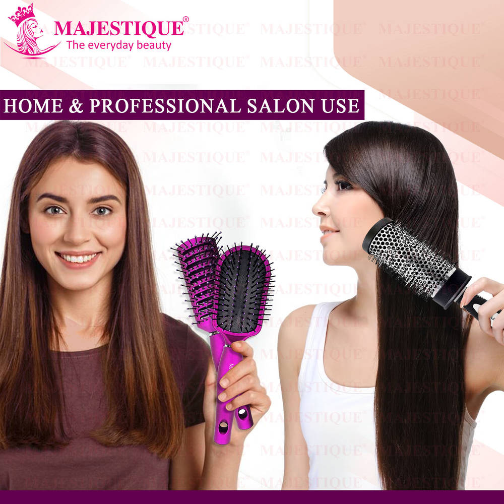 Image 5 of Majestique Detangling, Vent And Blow Dry Brushes Set