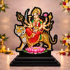 Image 1 of Default Title for the product Maa Durga Wooden MDF Printed Idol with Stand, 4 x 5 Inch, Pooja Room Decor, Home Temple Mandir Decoration, Religious Gift