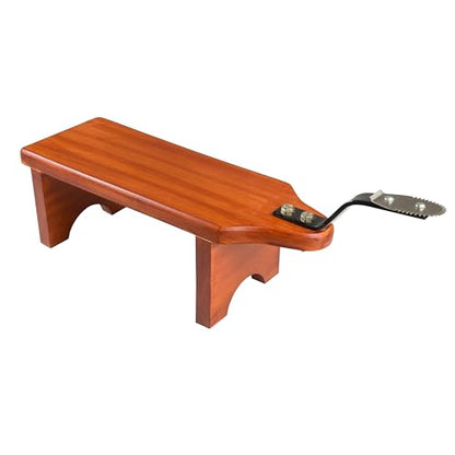 Image 1 of Default Title for the product Bmado Traditional Wooden Coconut Scraper Stool Type with Sharp Stainless Steel Blade