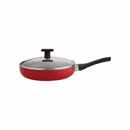 Image 1 of Default Title for the product neelam Non-Stick Deep Fry Pan with Glass Lid, 22 cm