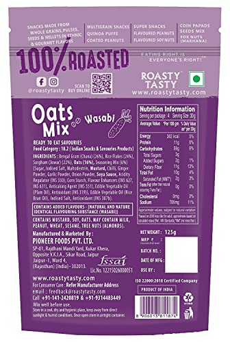 Image 2 of Roasty Tasty Roasted Oats Mix Wasabi 125g