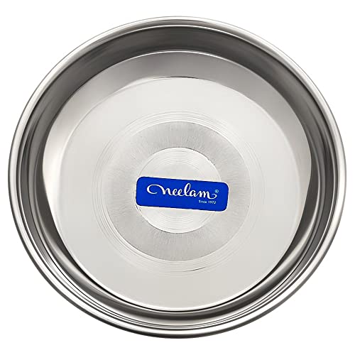 Image 2 of neelam Stainless Steel Diamond Halwa Plate Set of 12, 9.8 cm