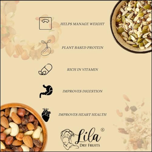 Image 4 of Lila Dry Fruits Superseeds and DryFruits Combo - 800 gm (100 Gms x 8)