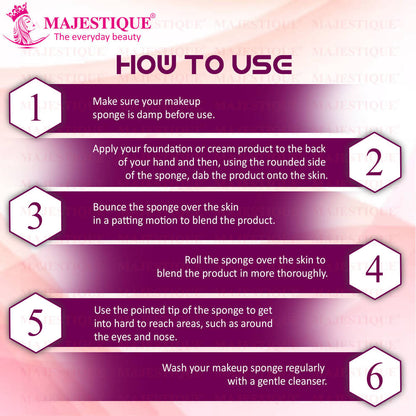 Image 3 of Majestique Face Sponge Twin Pack