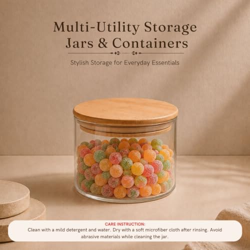 Image 3 of ExclusiveLane Basics Crystal Essence Airtight Glass Container 500 ml