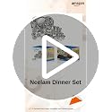 Image 2 of neelam Stainless Steel 22 Gauge 55 Pieces Premium Dinner Set