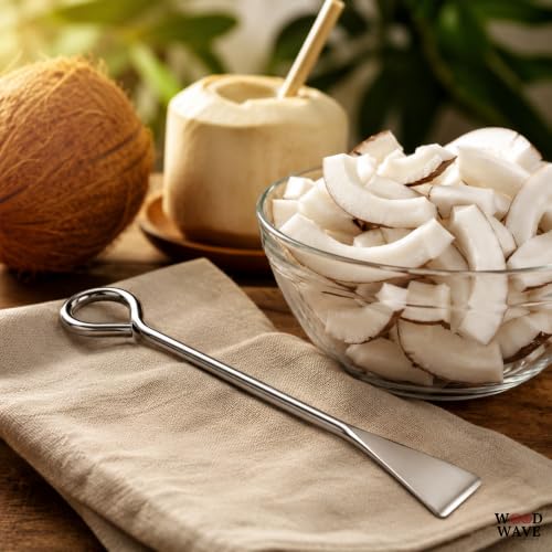 Image 6 of WOOD WAVE Stainless Steel Coconut Scraper Tool Pack of 1