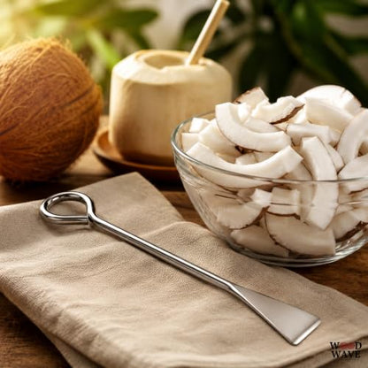 Image 6 of WOOD WAVE Stainless Steel Coconut Scraper Tool Pack of 1