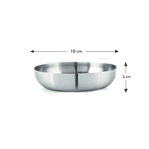 Image 4 of neelam Stainless Steel J.K Halwa Plate 10 cm