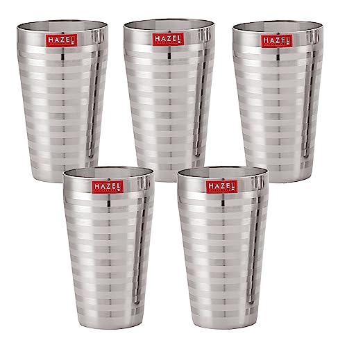 Image 24 of Set of 5 / Designer Lassi Glass, 750 ML for the product HAZEL Stainless Steel Glasses