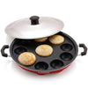 Image 1 of Default Title for the product SJE WARE Appam Maker/Appe Pan Non Stick with Lid 12 pits