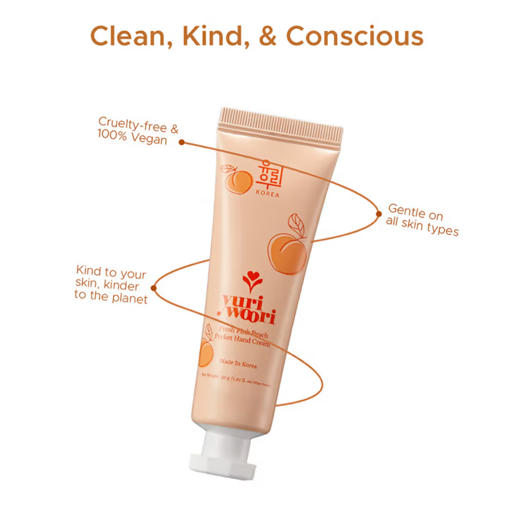 Image 6 of Yuri Woori Fresh Pink Peach Pocket Hand Cream