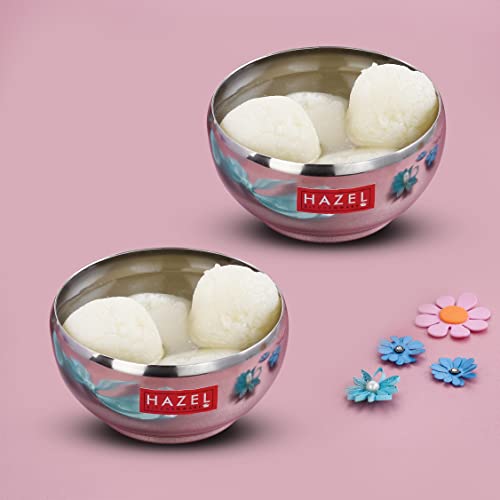 Image 3 of SS, 100 ML / Set of 2 - 100 ml each for the product HAZEL Serving Bowl Set