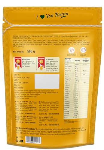 Image 2 of Rasna Fruit Plus 500gm Polypouch