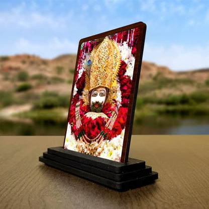 Image 2 of Khatu Shyam Ji Murti (Wooden/Size 7.5X10cm) Showpiece for Living Room Figurine for Home Office