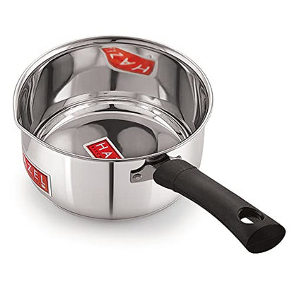 Image 1 of Cylindrical Handle / 1.3 Litres for the product HAZEL Induction Bottom Sauce Pan Stainless Steel 1250 ML