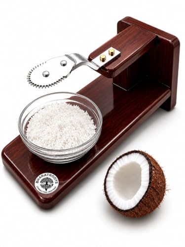 Image 1 of Medium for the product Bharatroots Premium Wooden Coconut Scraper Chirava 1100 Gram