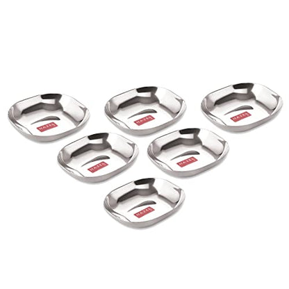 Image 16 of SS, 450 ML / Set of 6 for the product HAZEL Steel Dessert Silver Plate